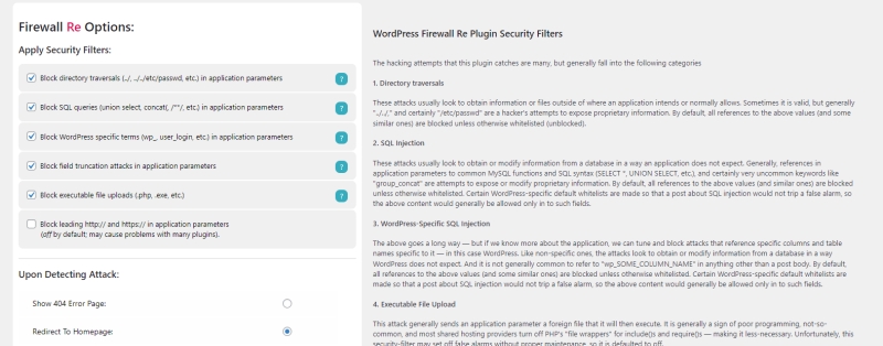 Плагин для WordPress Firewall Re