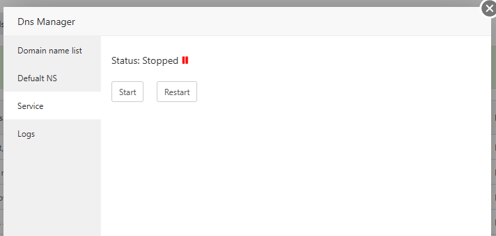 Не запускается Dns Manager в aaPanel на Debian 12 